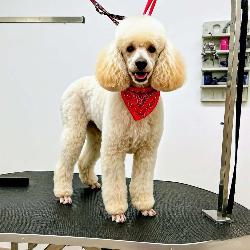 Hundefriseur Wien bei der Arbeit